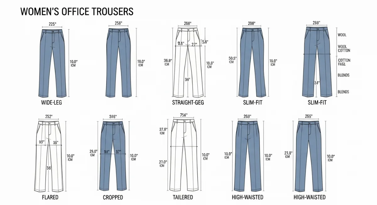 Phối quần tây nữ ống đứng với áo peplum tôn dáng thanh lịch