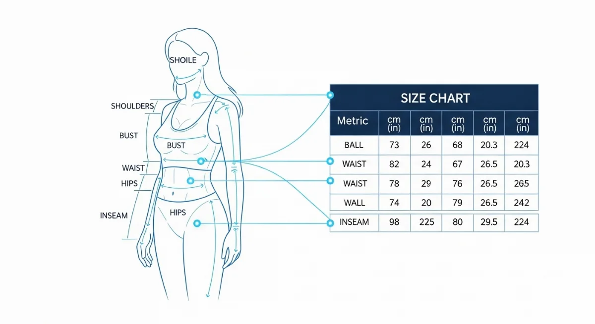 Bảng size áo nữ và cách chọn áo sơ mi nữ theo số đo chuẩn