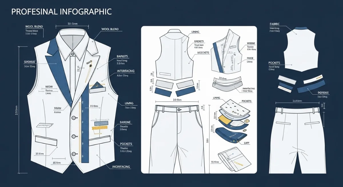 Nữ doanh nhân phối vest nữ đen với quần ống rộng và phụ kiện sang trọng